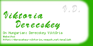 viktoria derecskey business card